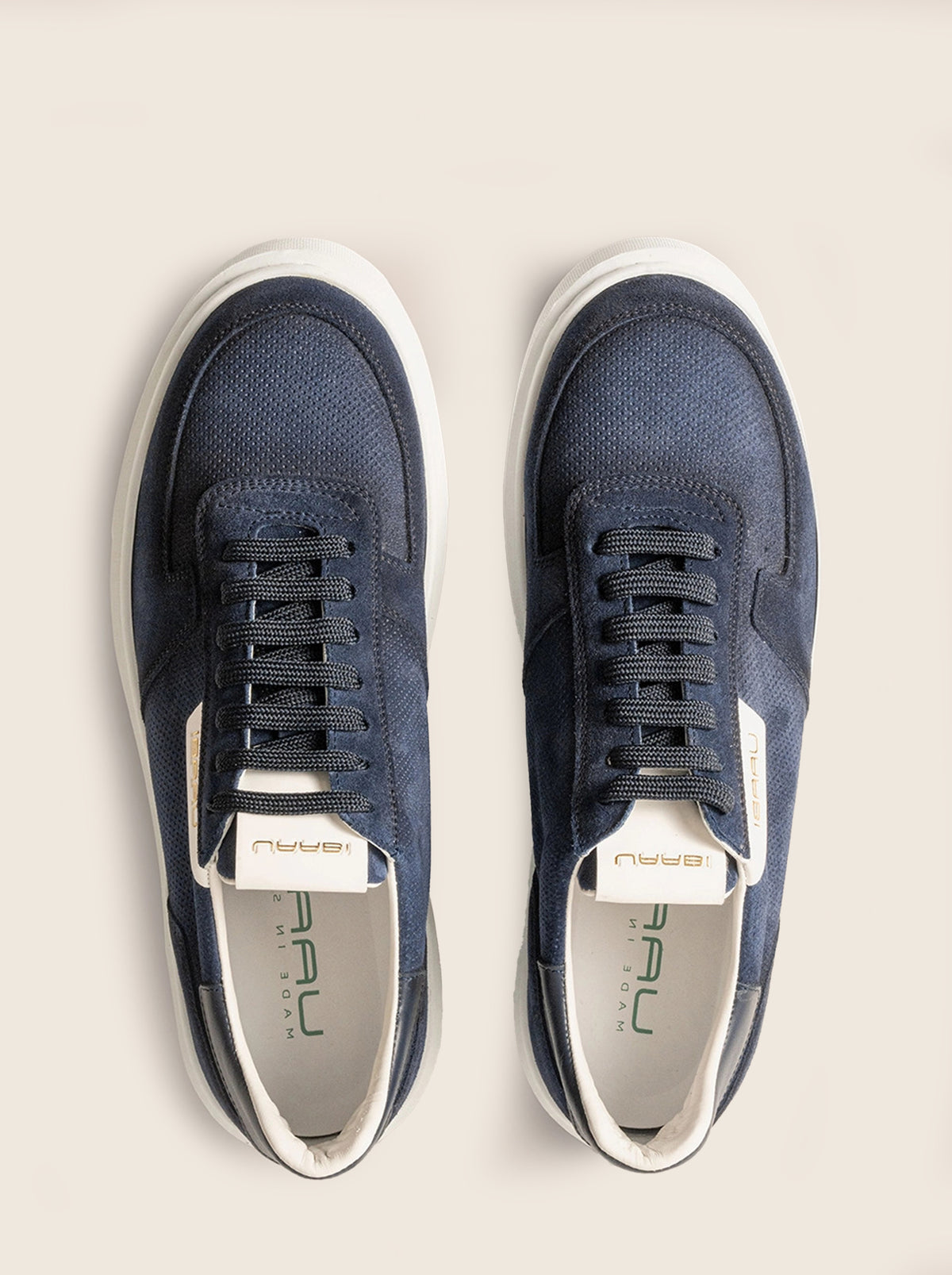 Sneaker EERSTE M15 en azul marino, vista cenital