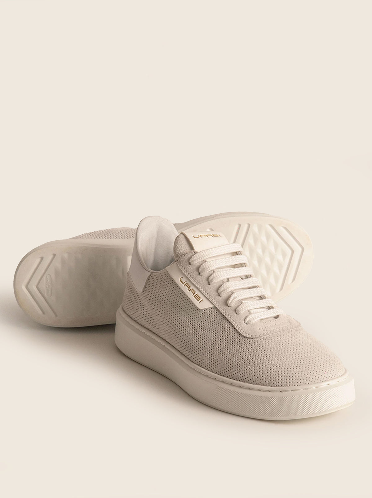 Sneaker GLAAD G2 en gris claro, composición de materiales
