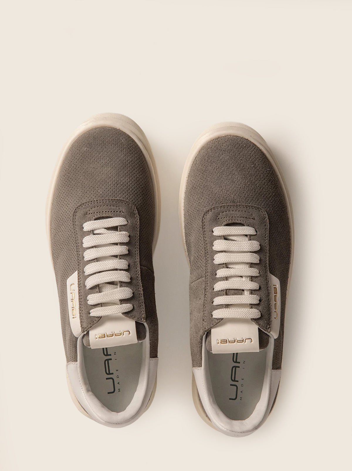 Sneaker GLAAD G5 en gris medio, vista cenital