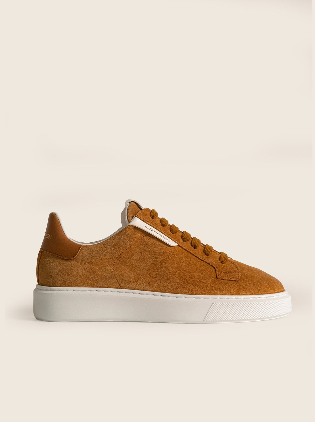 Sneaker HOOP Z31 en piel anteada tostada, vista lateral